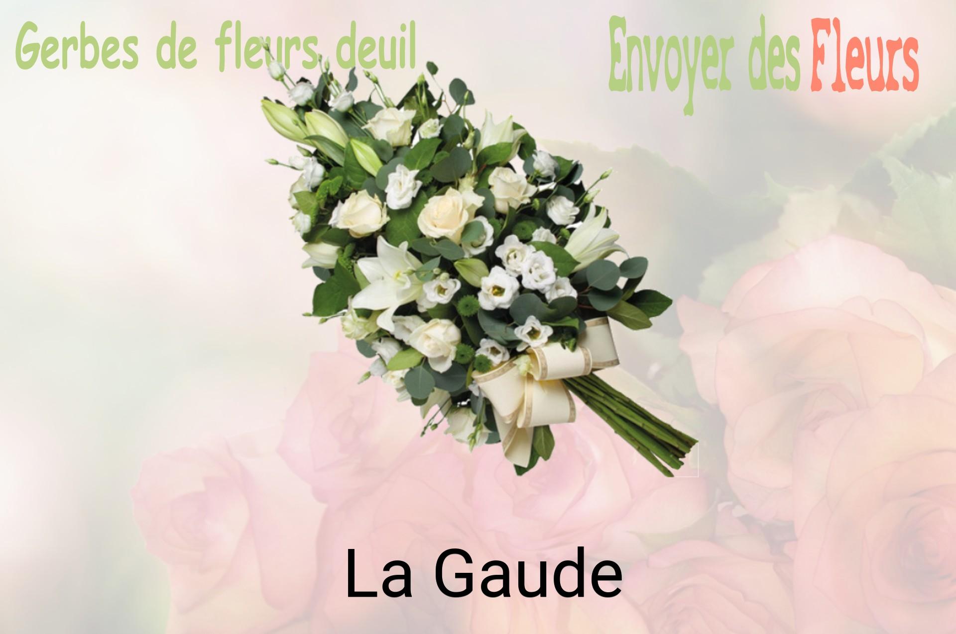 Gerbe de fleurs de deuil livrée à La Gaude